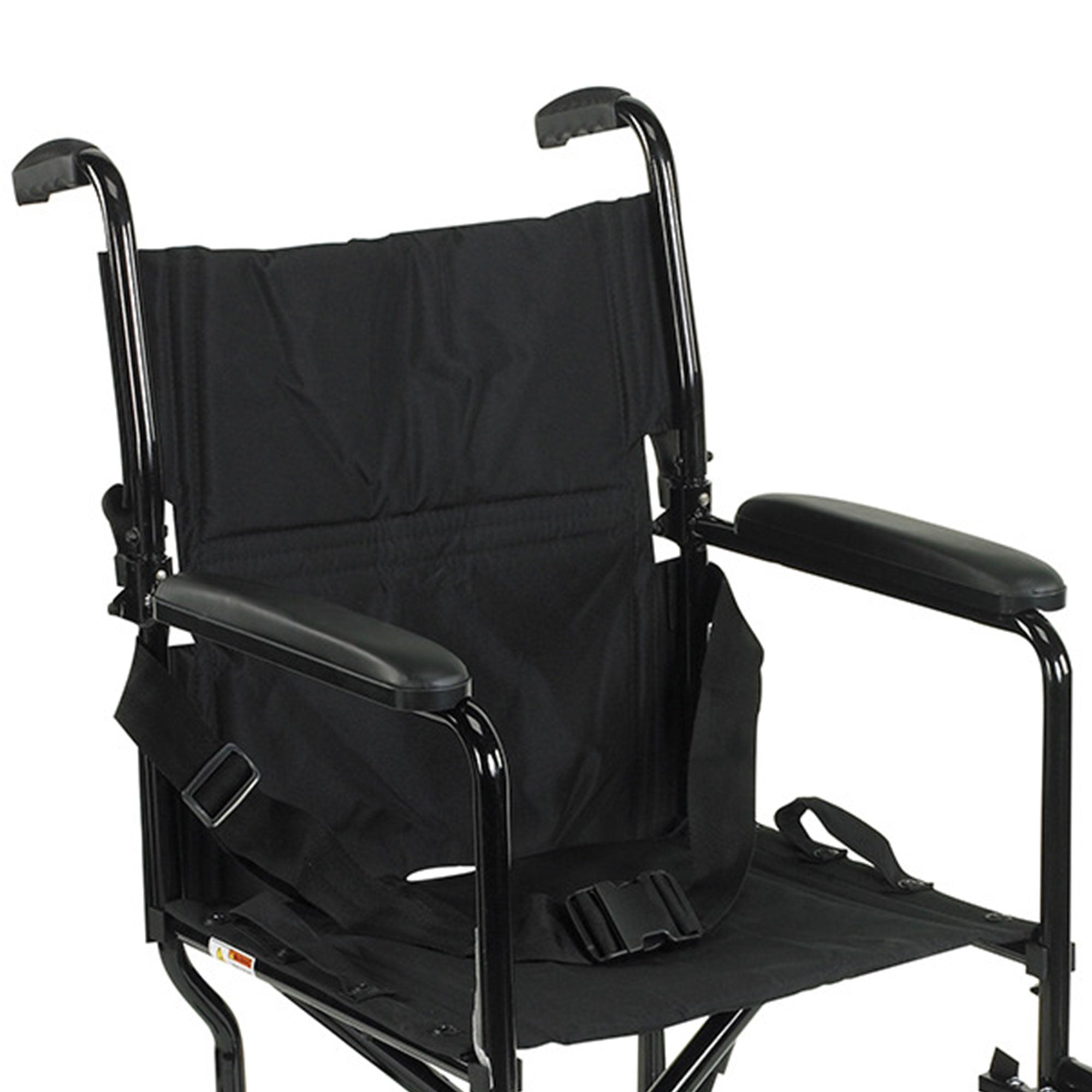 Drive Medical 19 In Lightweight Aluminum Frame Transport Wheelchair Chair, Black