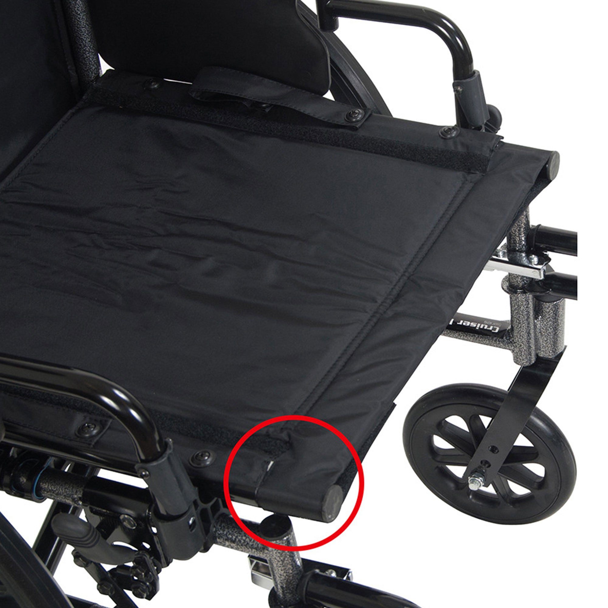 Drive Medical Cruiser III Adjustable Lightweight Durable Steel Frame Wheelchair
