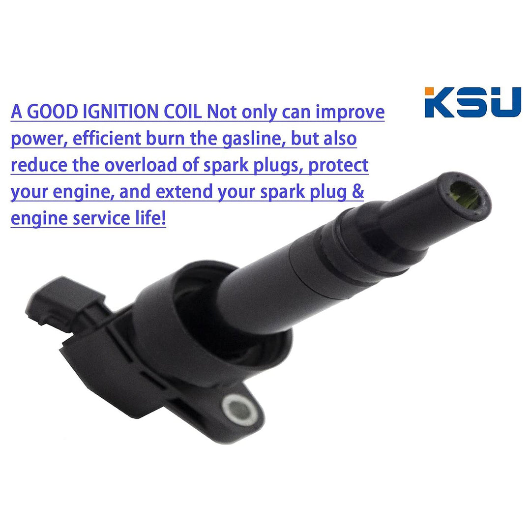 KSU Ignition Coils, Compatible with Select Hyundai and Kia Car Models (4 Pack) - VMInnovations
