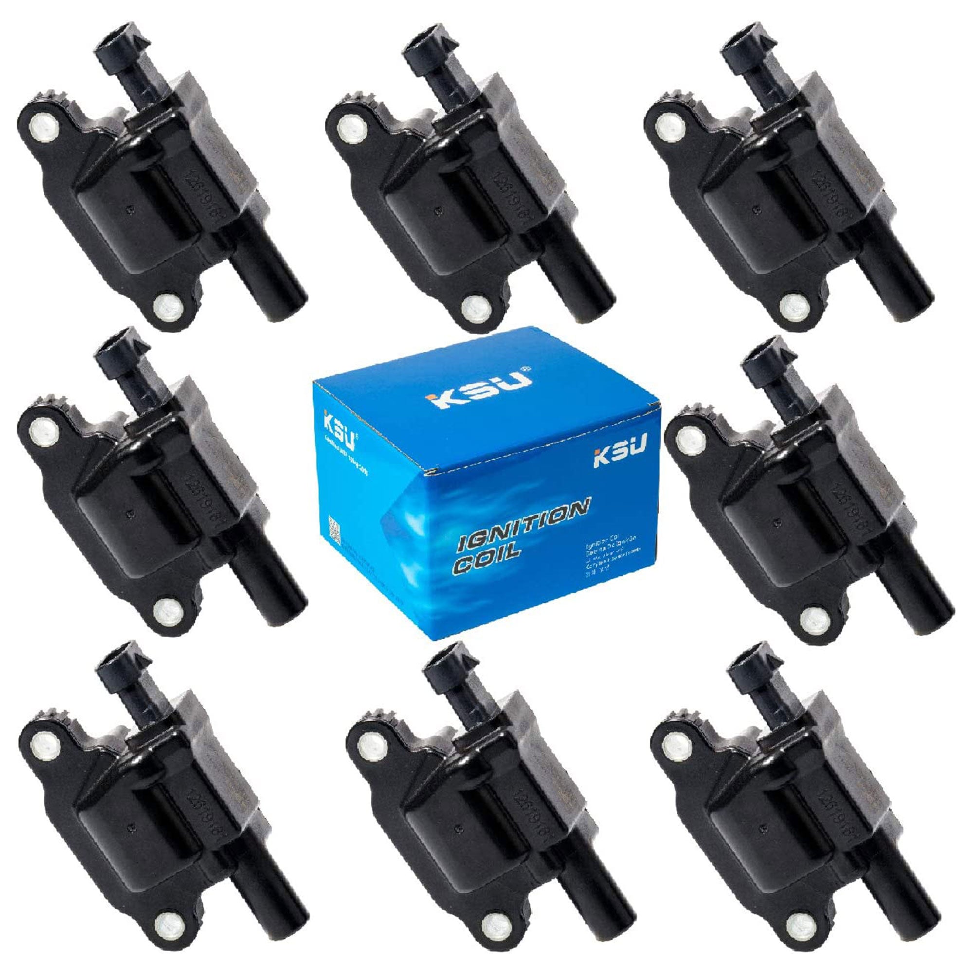 Ignition Coils, Compatible w/ Cadillac, Chevrolet, & GMC (8 Pack) (Open Box) - VMInnovations