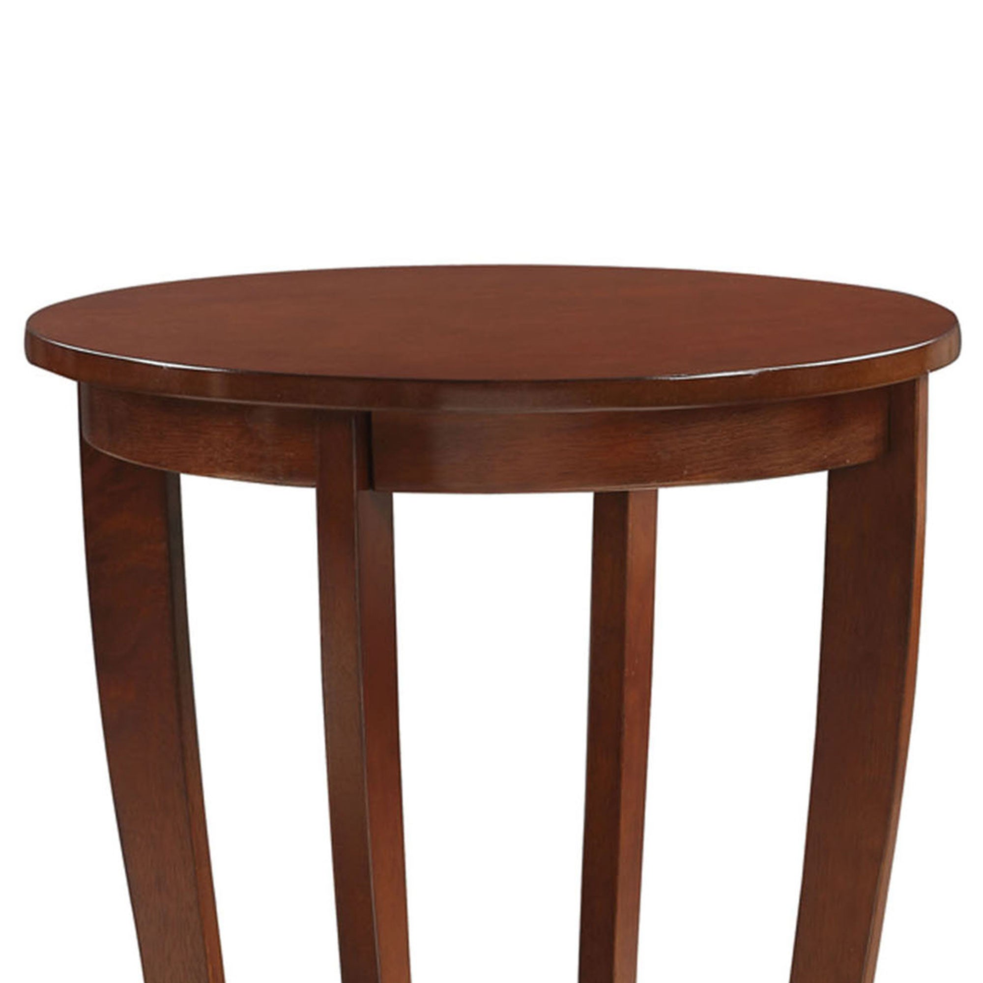 Convenience Concepts American Heritage Round Sofa & Couch End Table, Espress