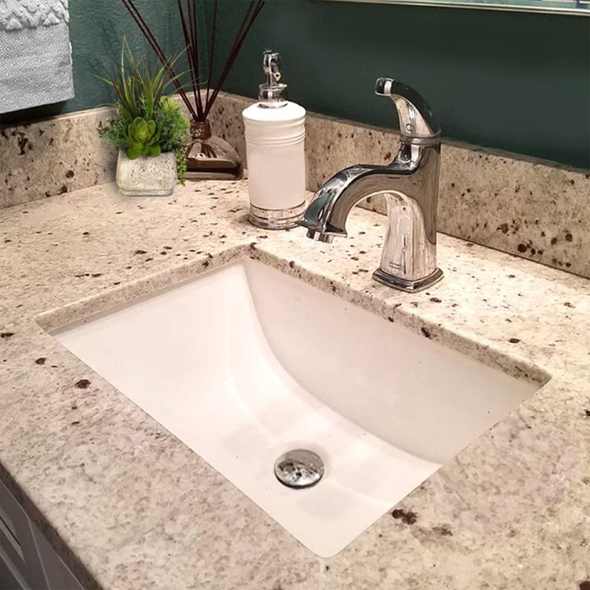 Nantucket Sinks 16x11in Vitreous China Ceramic Undermount Bathroom Sink, White