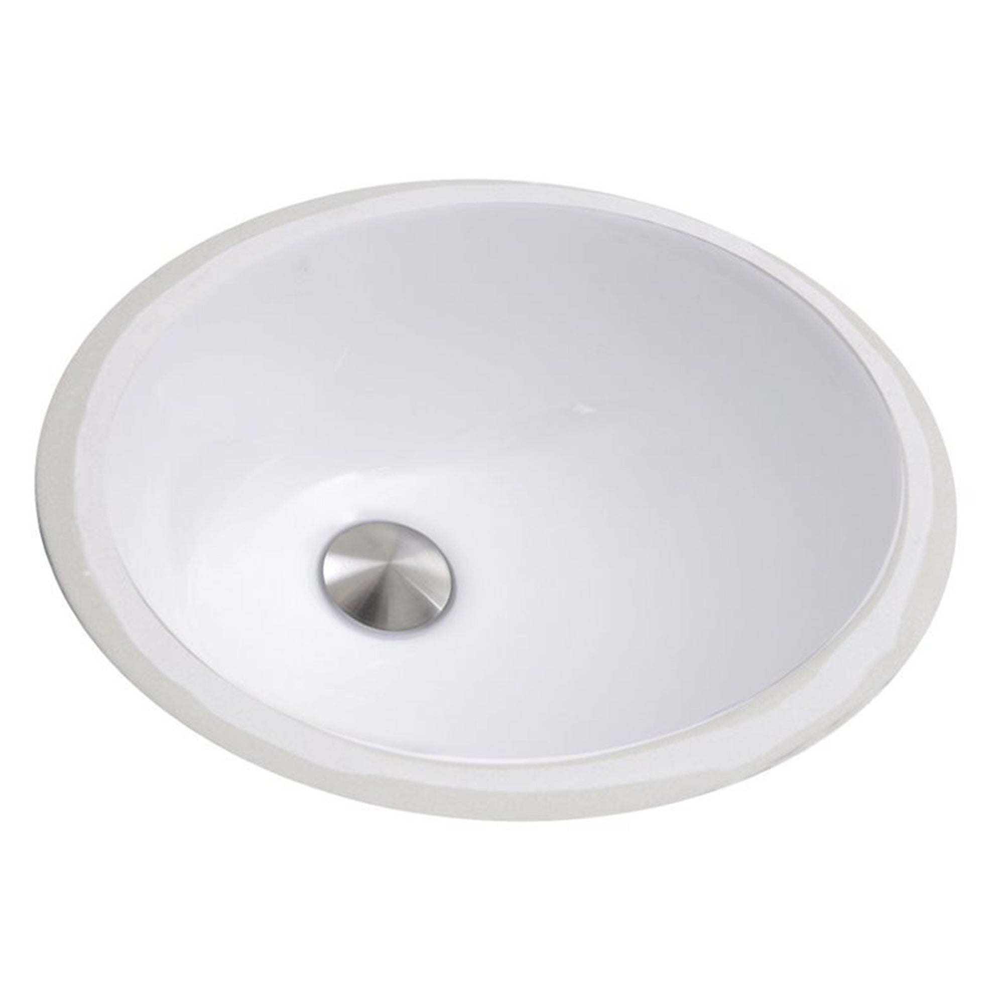 Nantucket Sinks 13x10in Vitreous China Ceramic Undermount Bathroom Sink, White