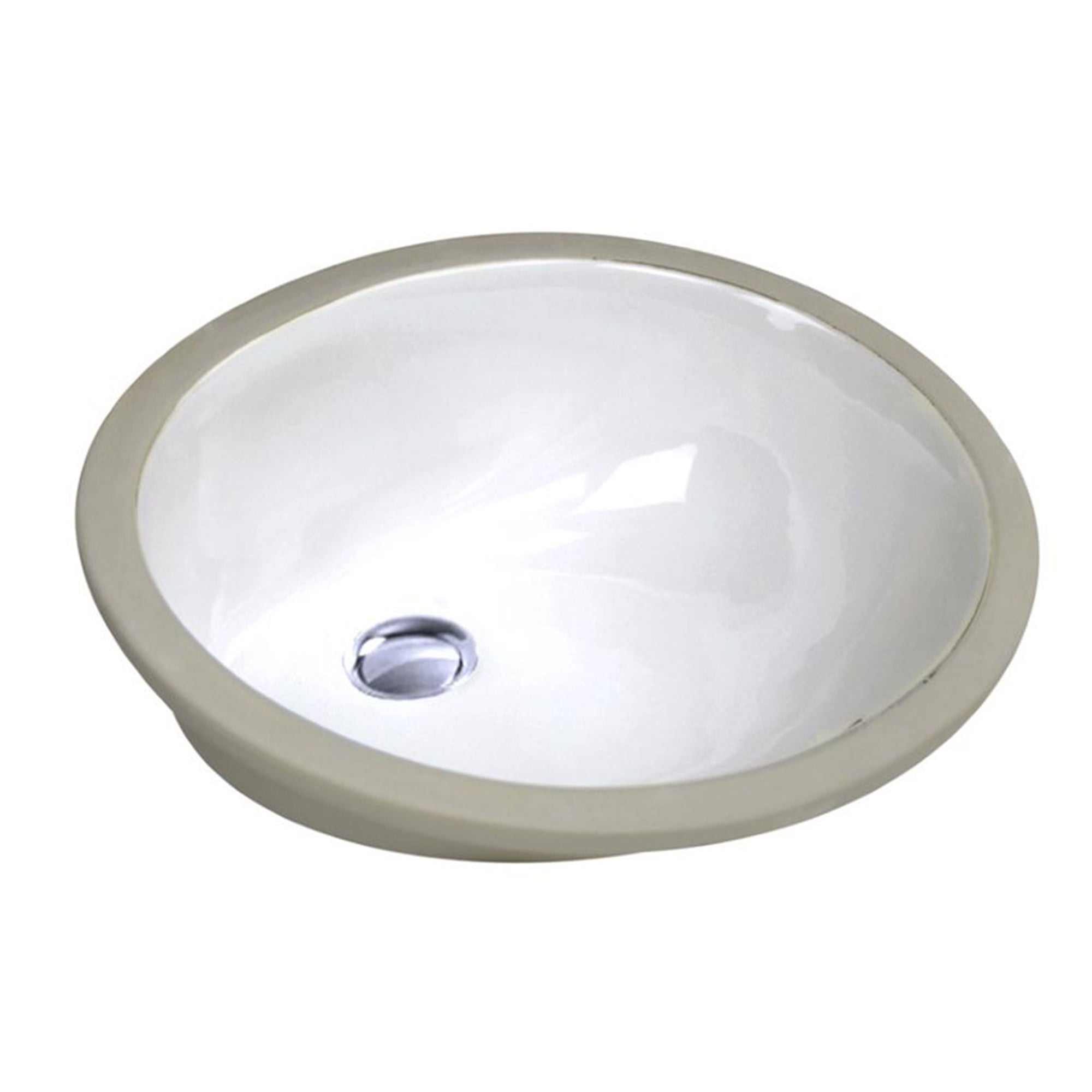 Nantucket Sinks 15x12in Vitreous China Ceramic Undermount Bathroom Sink, White