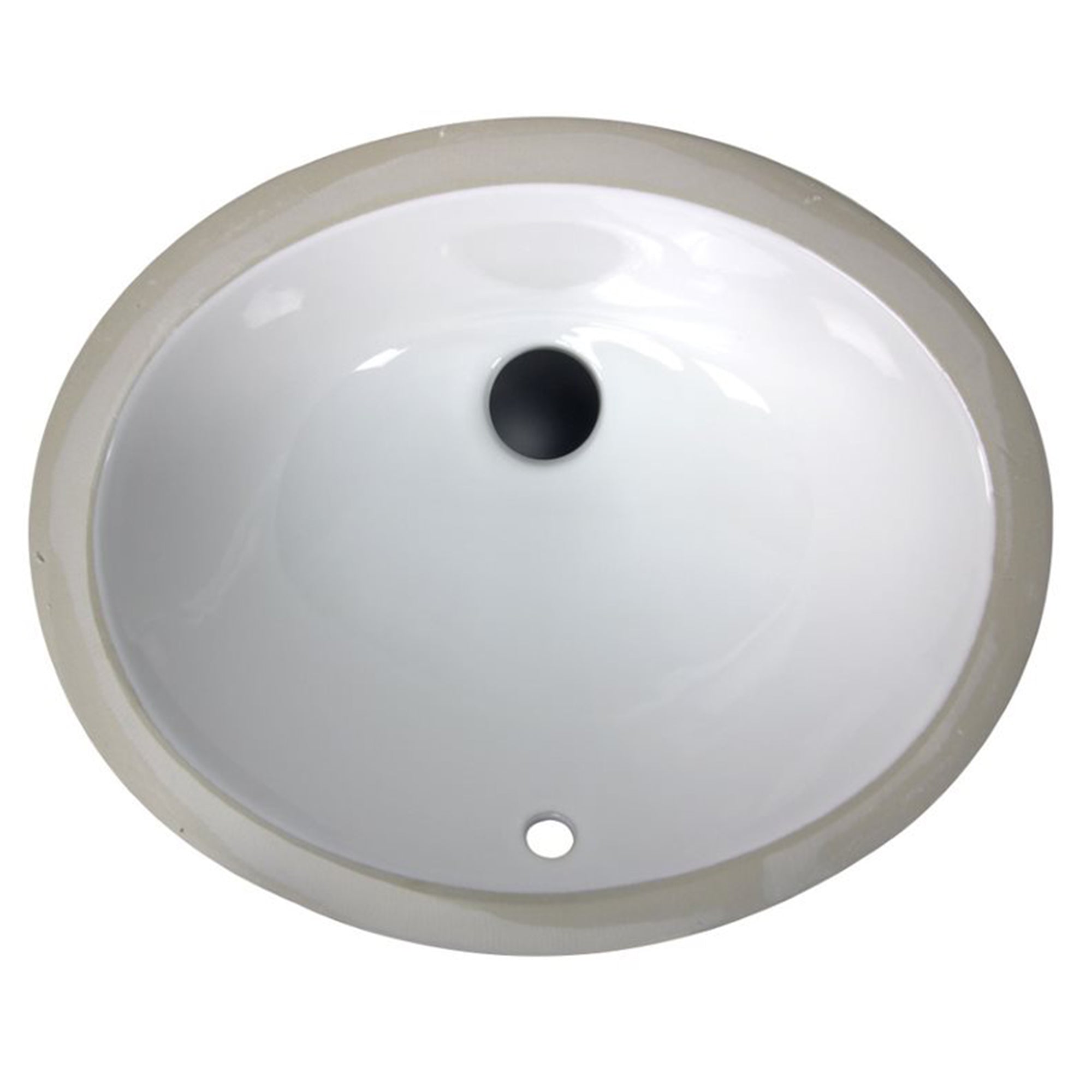 Nantucket Sinks 15x12in Vitreous China Ceramic Undermount Bathroom Sink, White