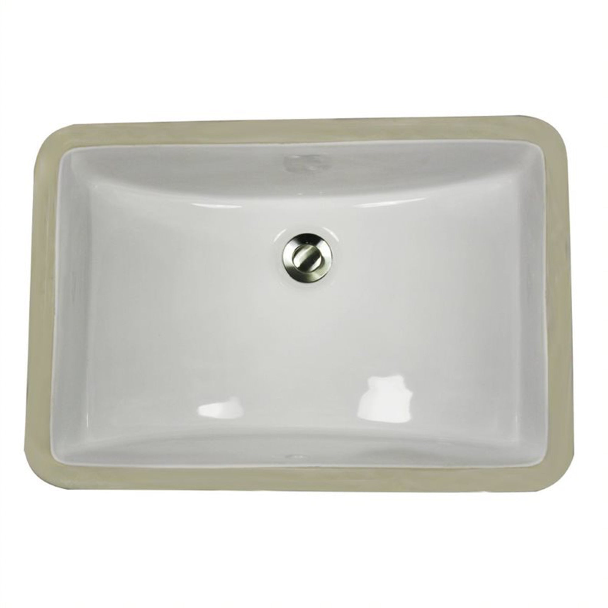Nantucket Sinks 18x12in Vitreous China Ceramic Undermount Bathroom Sink, White