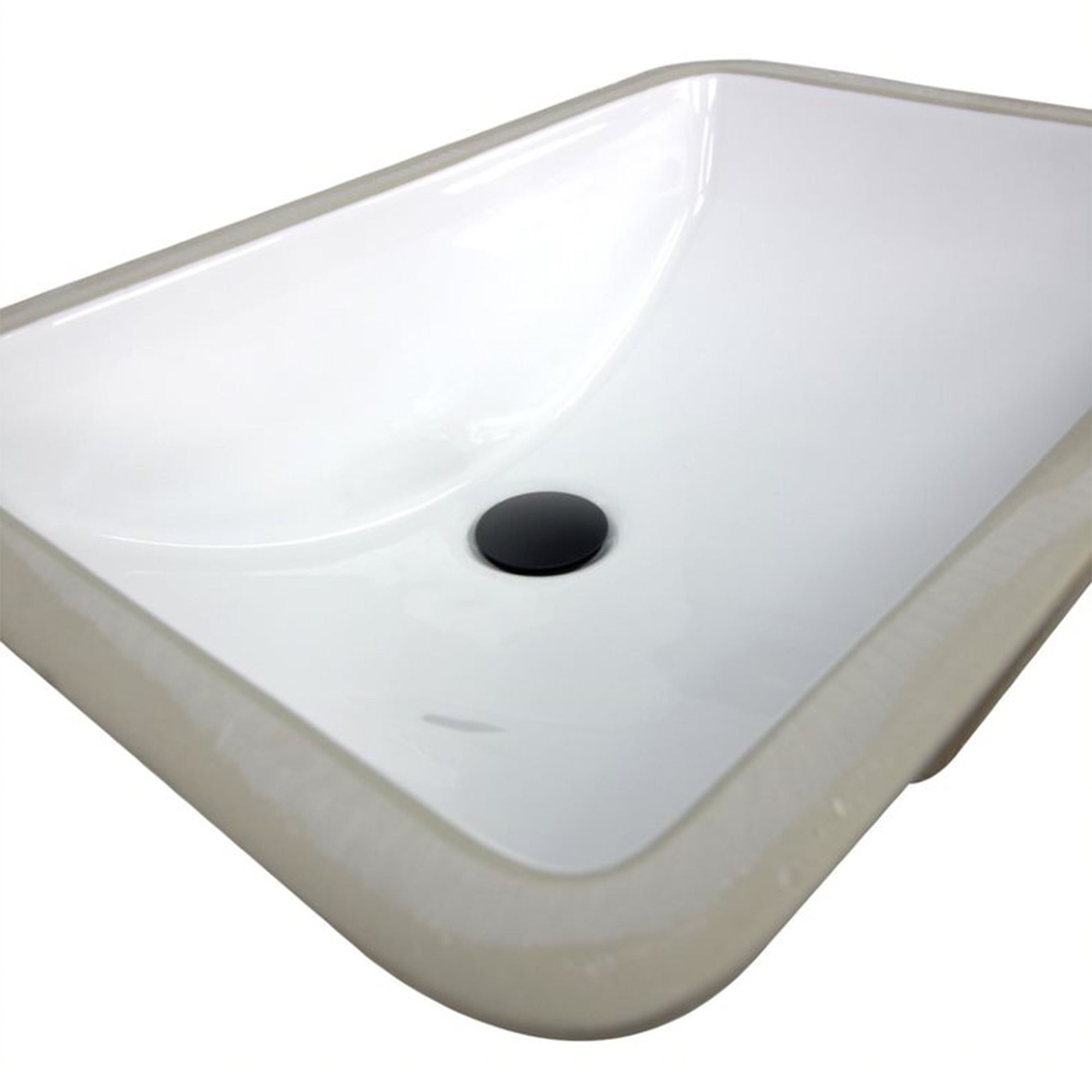 Nantucket Sinks 18x12in Vitreous China Ceramic Undermount Bathroom Sink, White