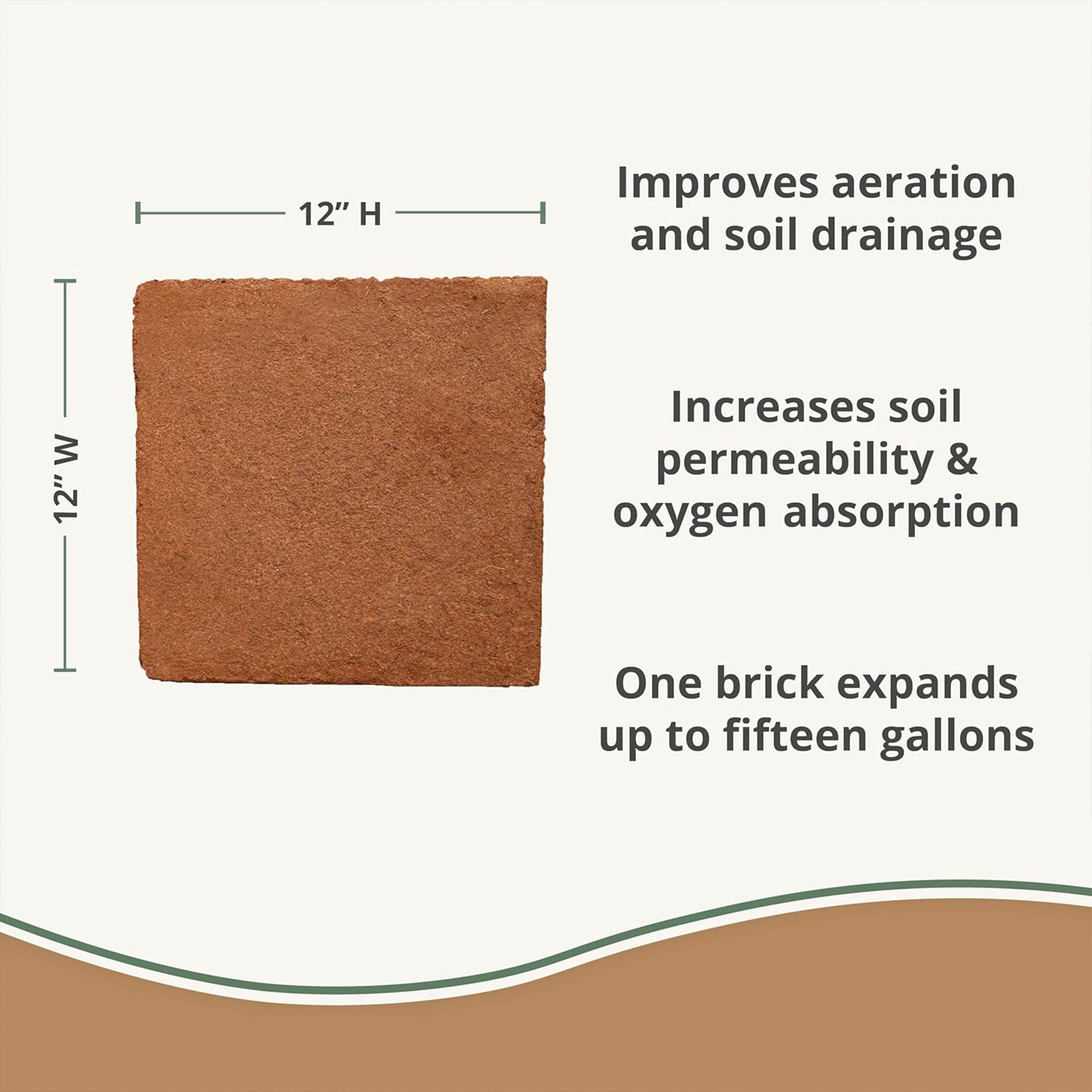 Plantonix Coco Bliss Premium Organic Coconut Coir Pith 10 Pound Bricks (4 Pack)