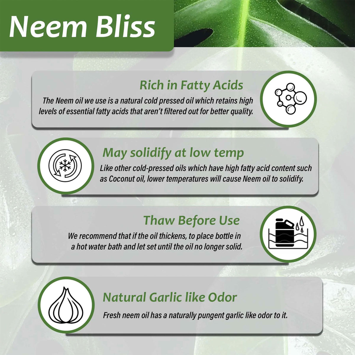 Plantonix Neem Bliss Premium 100% Pure Cold Pressed Seed Oil, 1 Gal (Open Box)