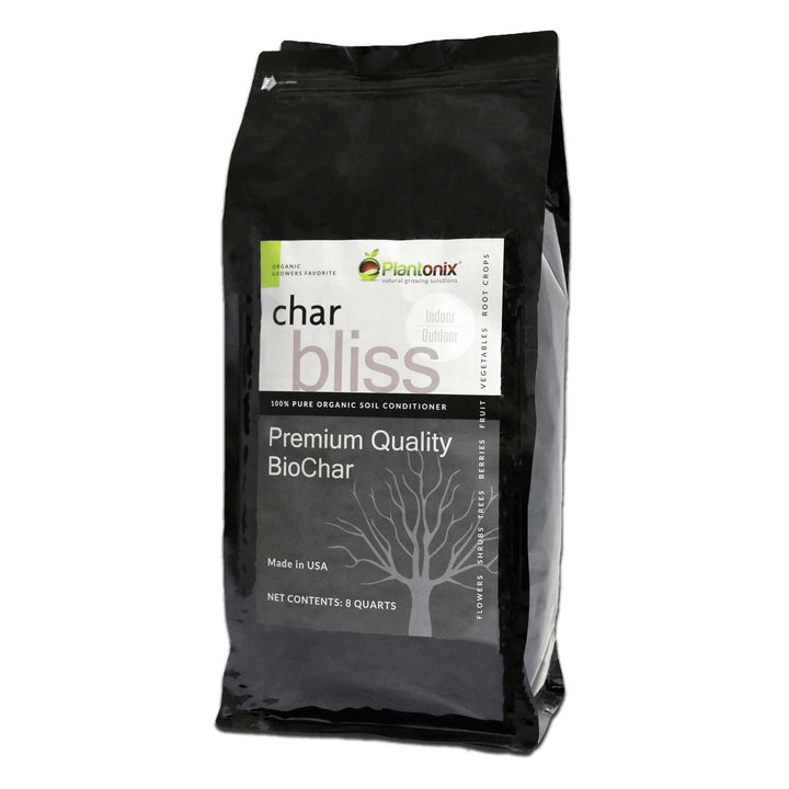 Plantonix Char Bliss Indoor Outdoor Premium Biochar Soil Conditioner, 30 Quarts - VMInnovations