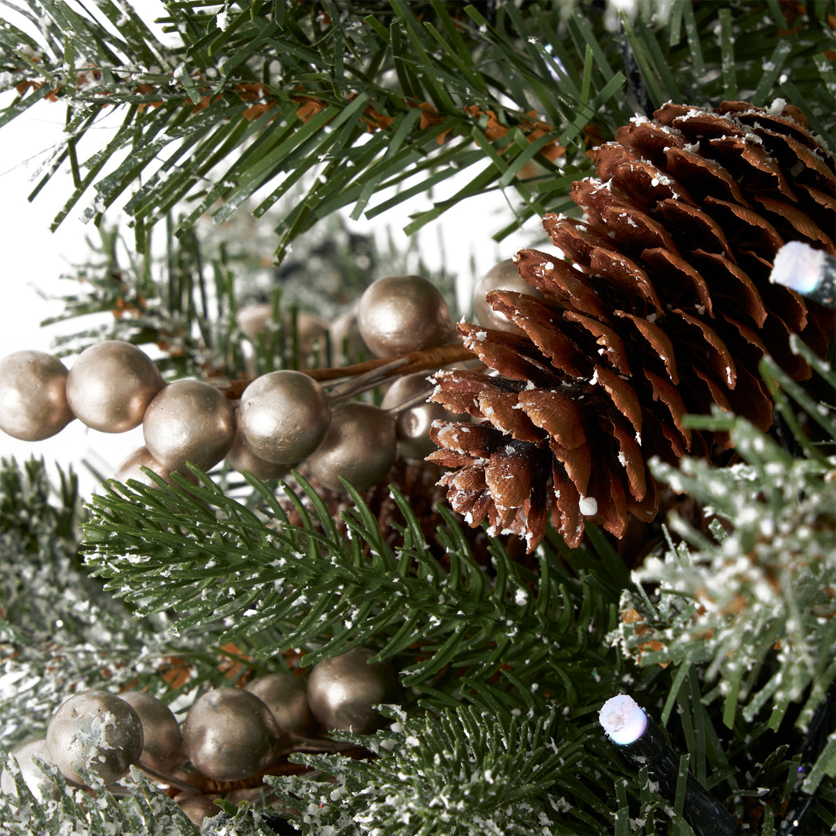 National Tree Company Snow Morgan Spruce Prelit 4' Tree, 9' Garland & 24" Wreath