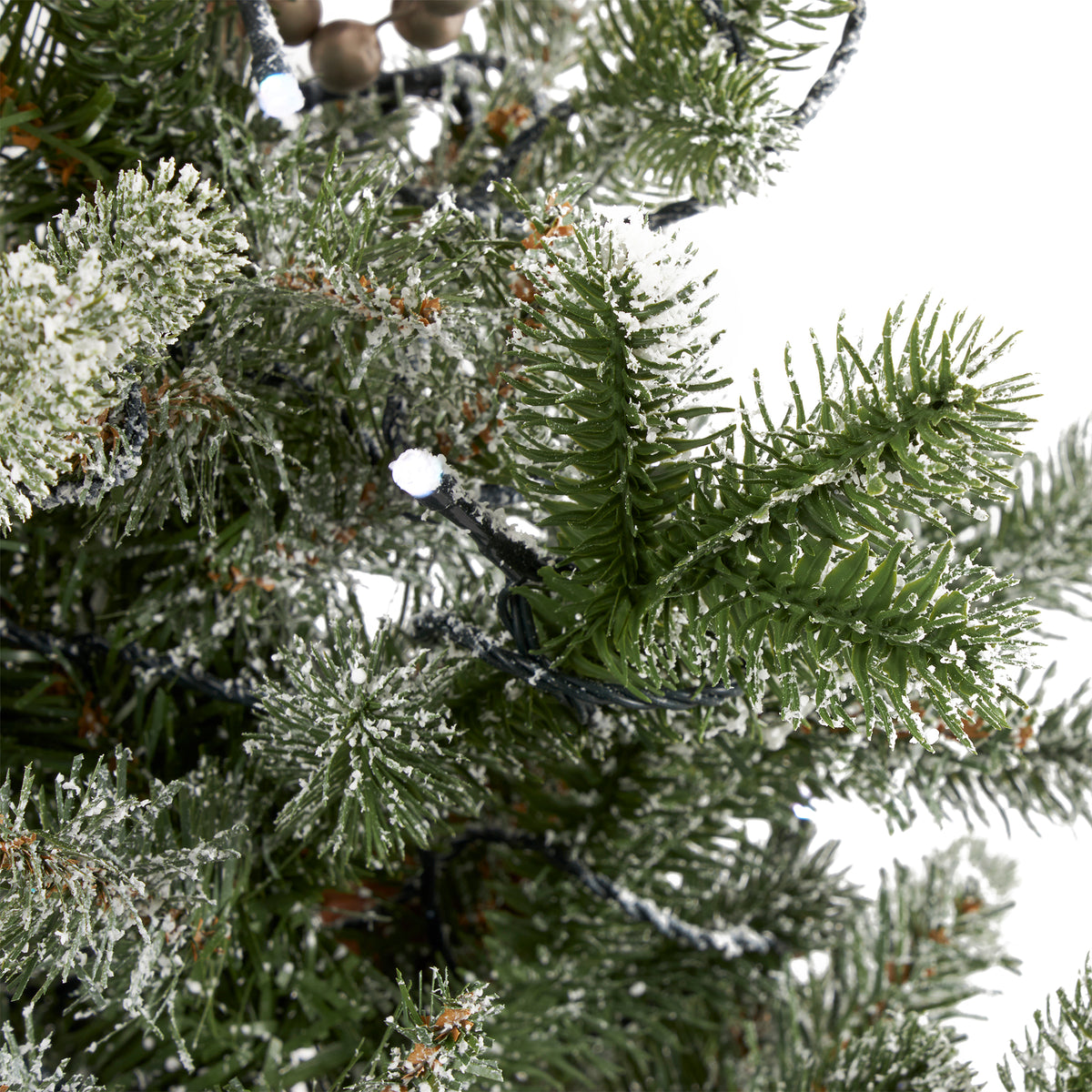 National Tree Company Snow Morgan Spruce Prelit 4' Tree, 9' Garland & 24" Wreath