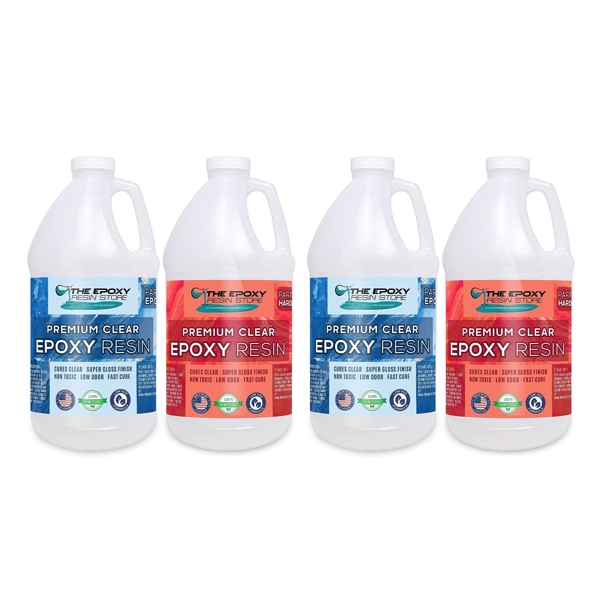 The Epoxy Resin Store Crystal Clear High Gloss Epoxy Resin Kit, 1 Gallon, 2 Pack
