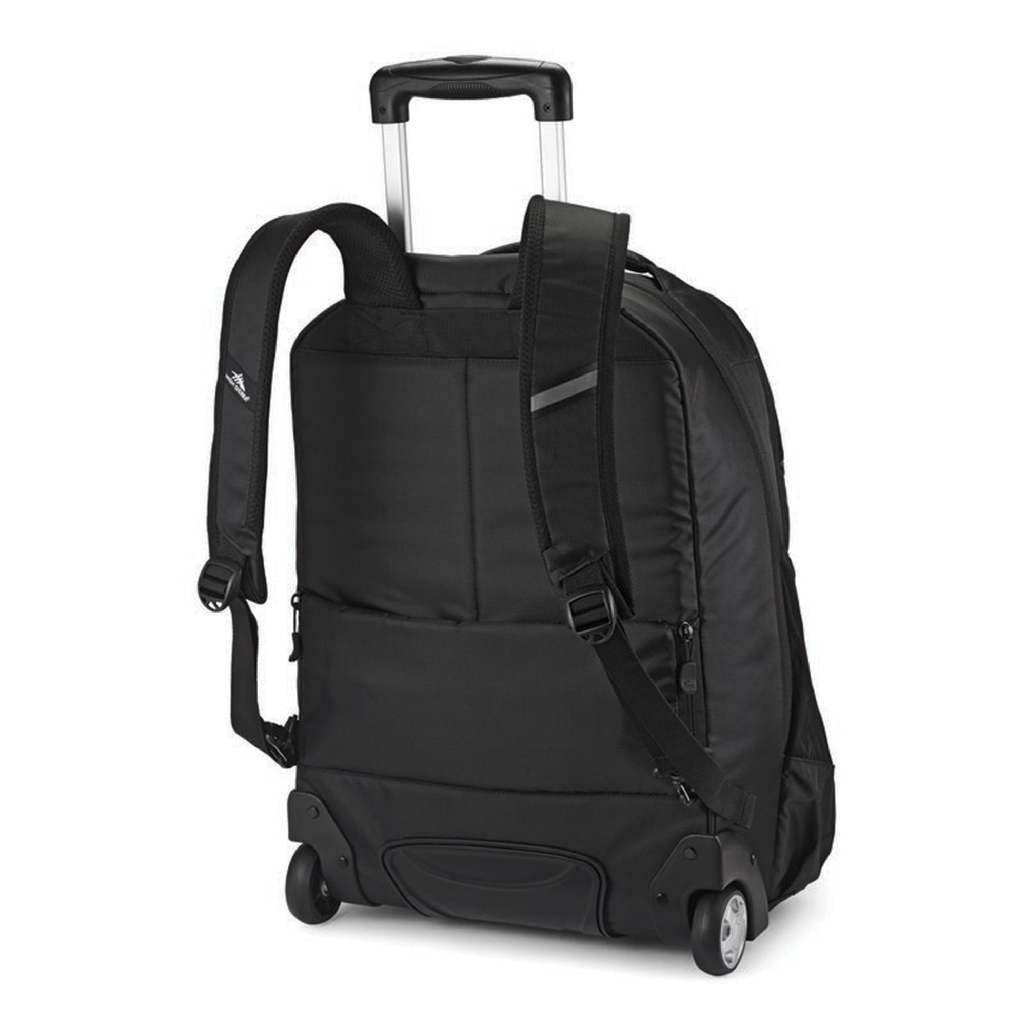 High Sierra Wheeled Backpack with Telescoping Pull Handle, Black (Used)