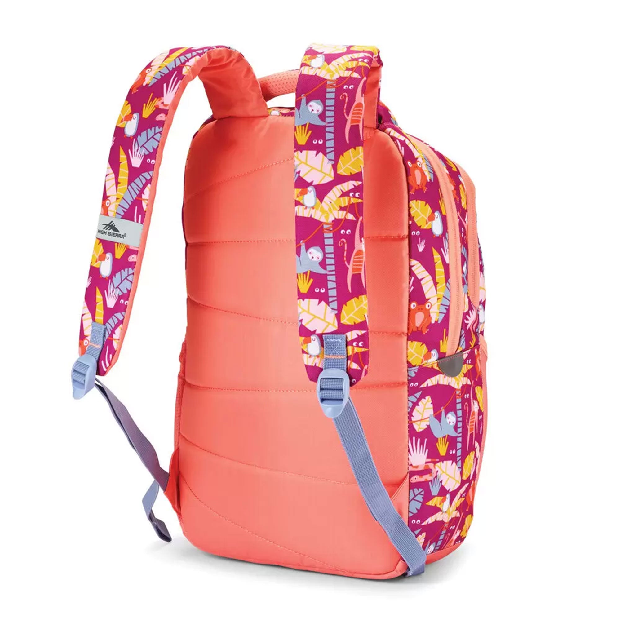 High Sierra Ollie Lunchkit Backpack with Exterior Bottle Pocket, Orchid Jungle - VMInnovations