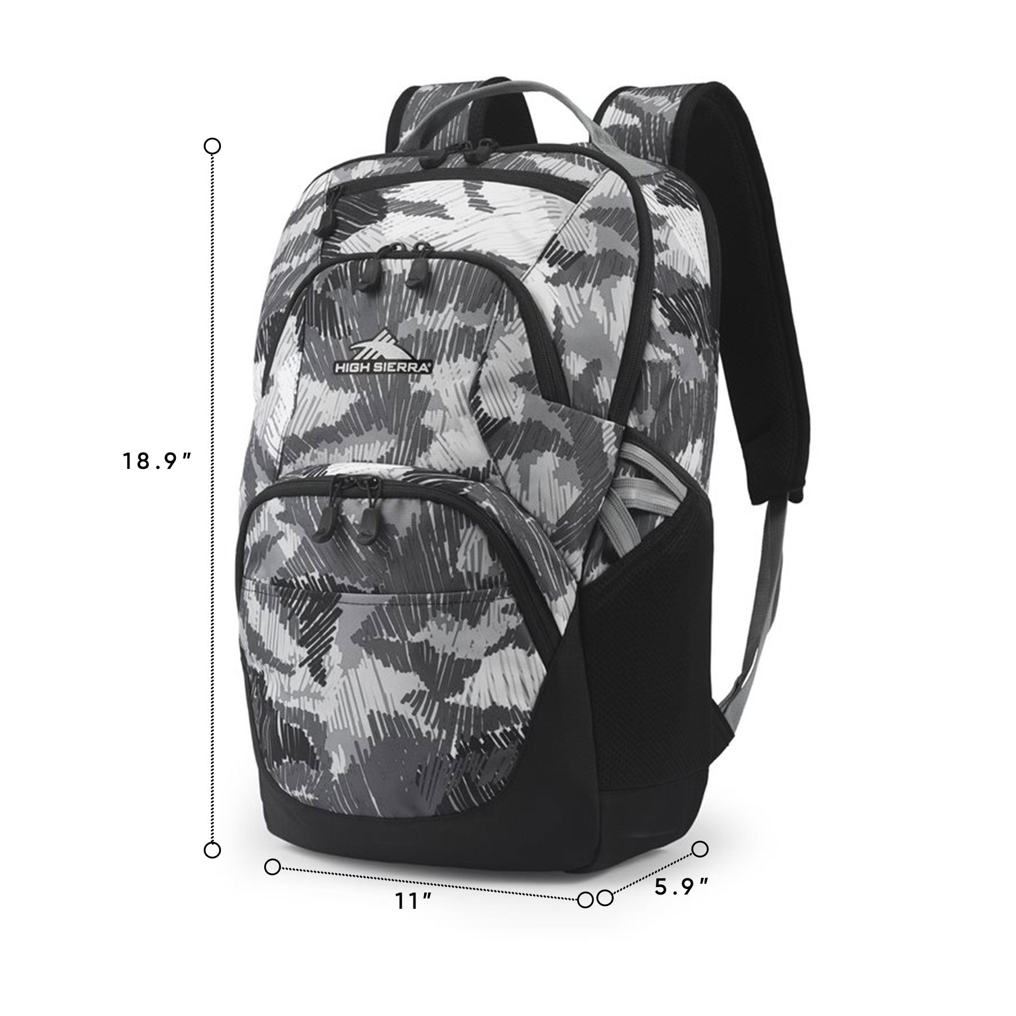 High Sierra Swoop SG Backpack w/Laptop Drop Protection Pocket, Camo (Open Box) - VMInnovations