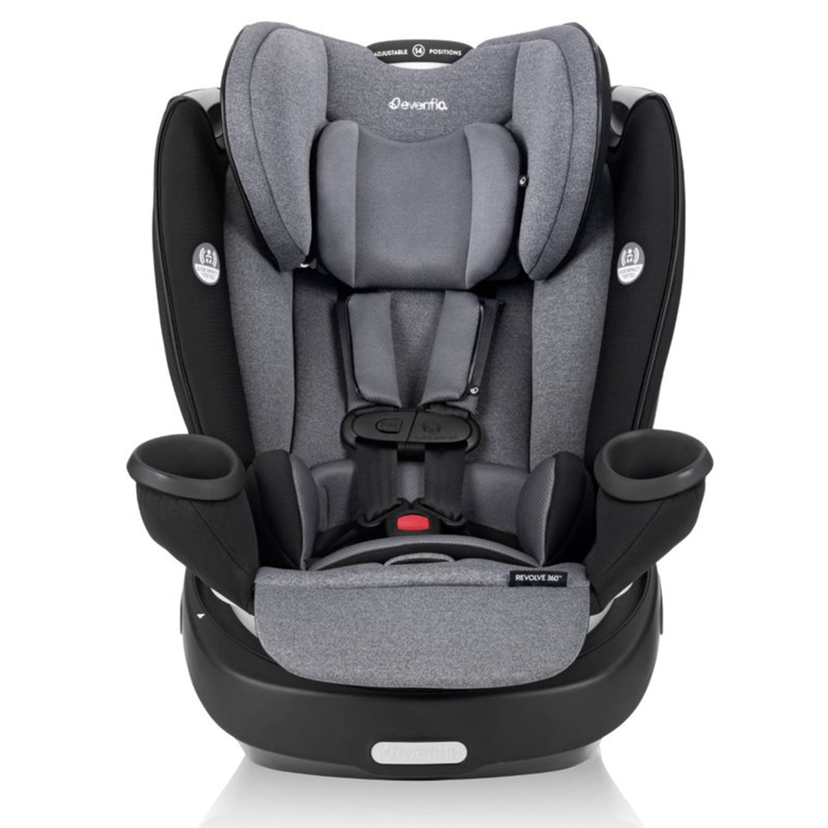 Evenflo Gold Revolve360 All in 1 Rotating Convertible Car Seat, Moonstone Gray - VMInnovations