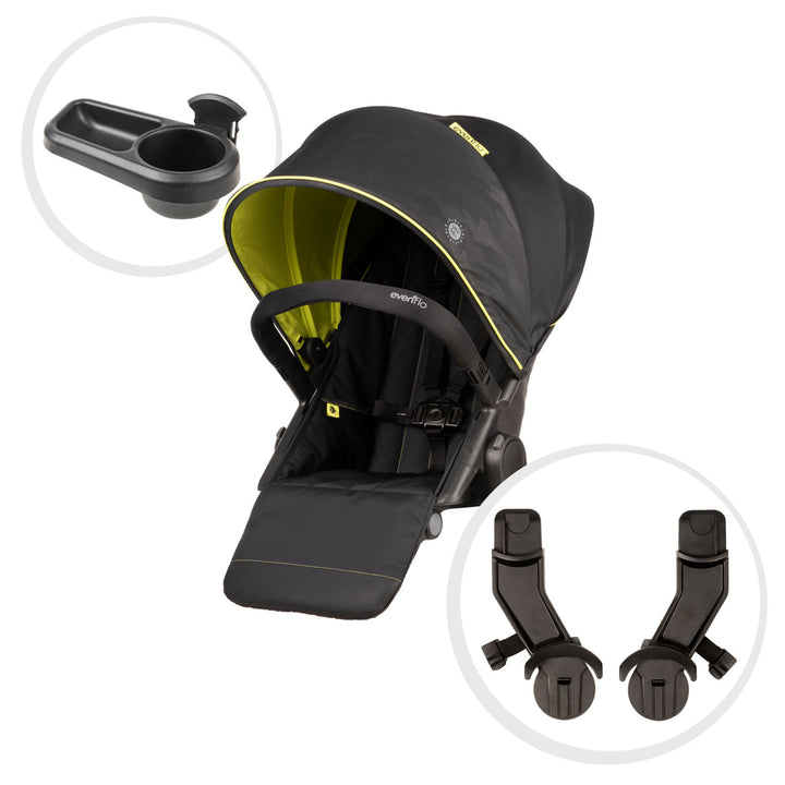 Evenflo 63012263 Second Seat for Pivot Xplore Stroller / Travel System, Wayfarer - VMInnovations