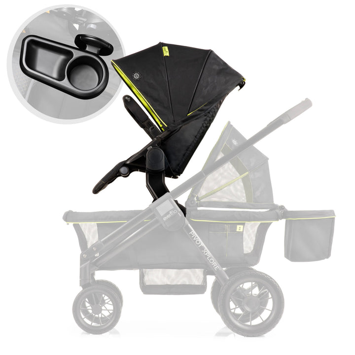 Evenflo 63012263 Second Seat for Pivot Xplore Stroller / Travel System, Wayfarer - VMInnovations
