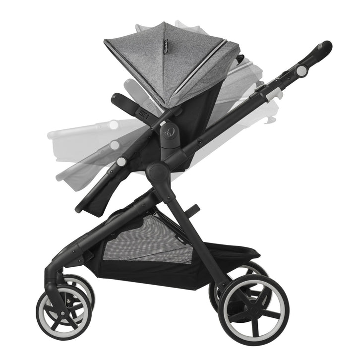 Evenflo GOLD SensorSafe Pivot Xpand Smart Modular Travel System, Moonstone Gray - VMInnovations