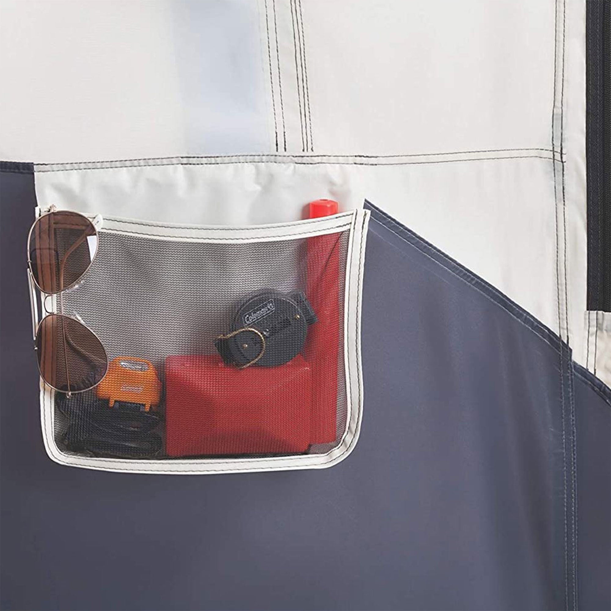 Coleman 8 Person Instant Cabin Camping Fabric Family Tent w/Rainfly (Open Box) - VMInnovations