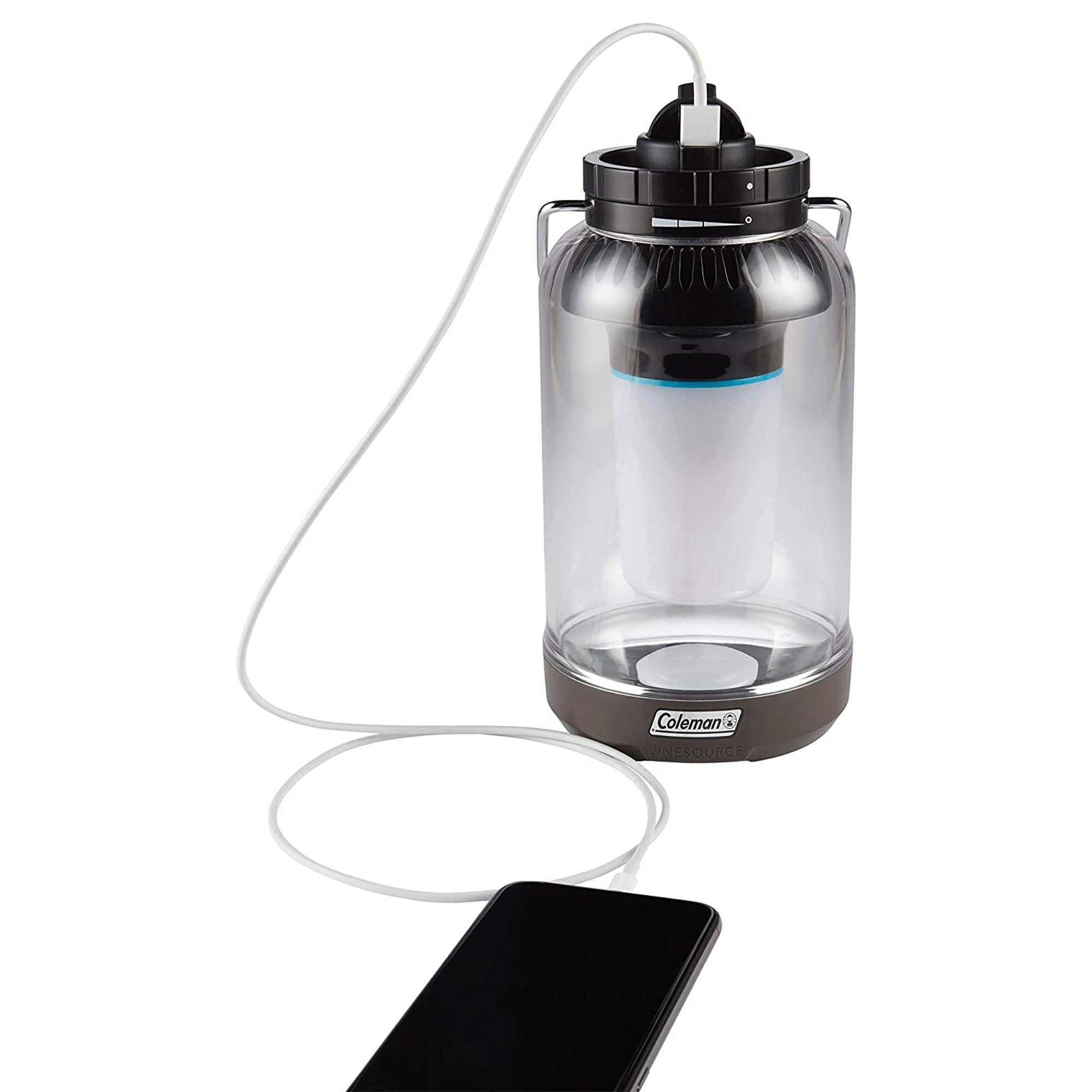 Coleman OneSource 1000 Lumens Outdoor Camping Lantern w/Charging Station, 2 Pack