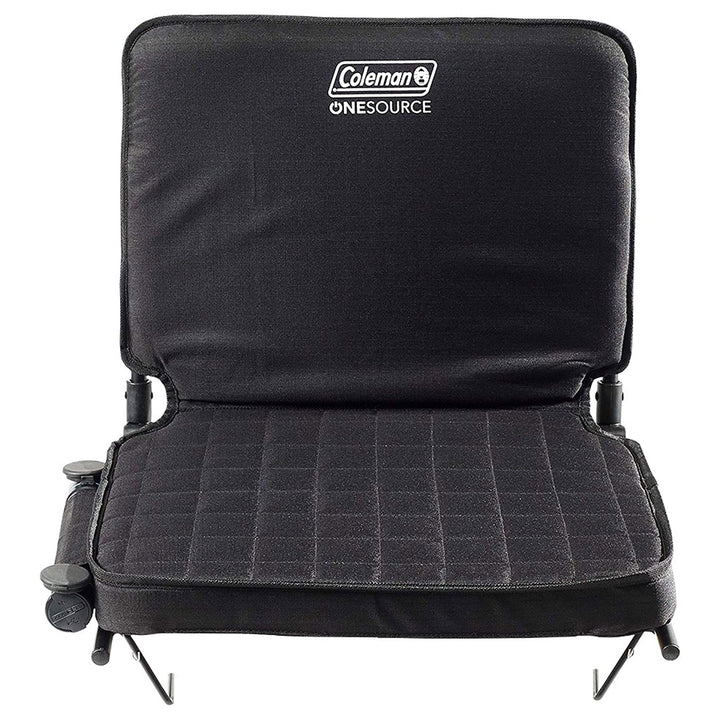 Coleman 17 In OneSource Foldable Padded Rechargeable Heated Stadium Seat, Black - VMInnovations