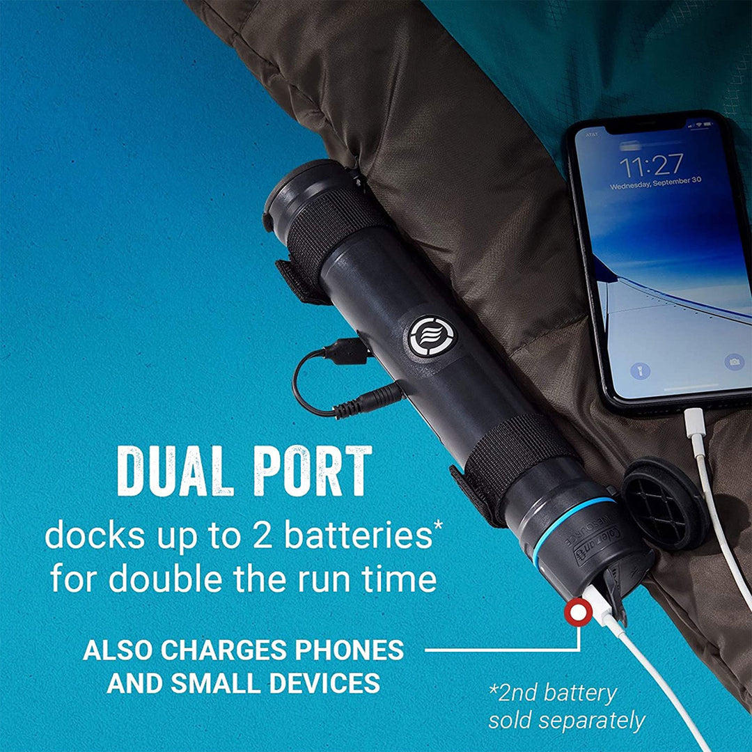 Coleman OneSource All Season Rechargeable Adjustable Heated Sleeping Bag, Teal - VMInnovations