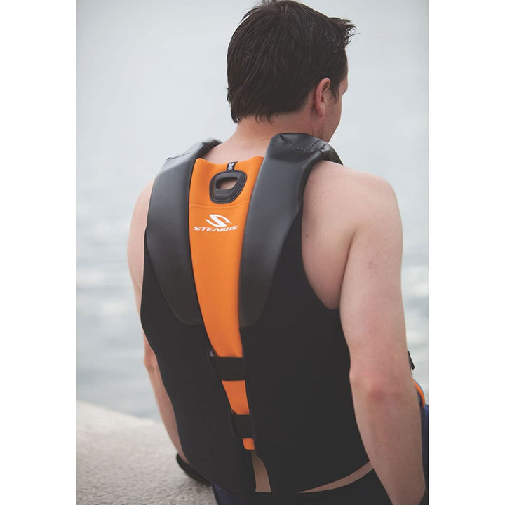 Coleman Stearns Men's Medium V2 Series Neoprene V Flex Life Jacket Vest, Blue - VMInnovations