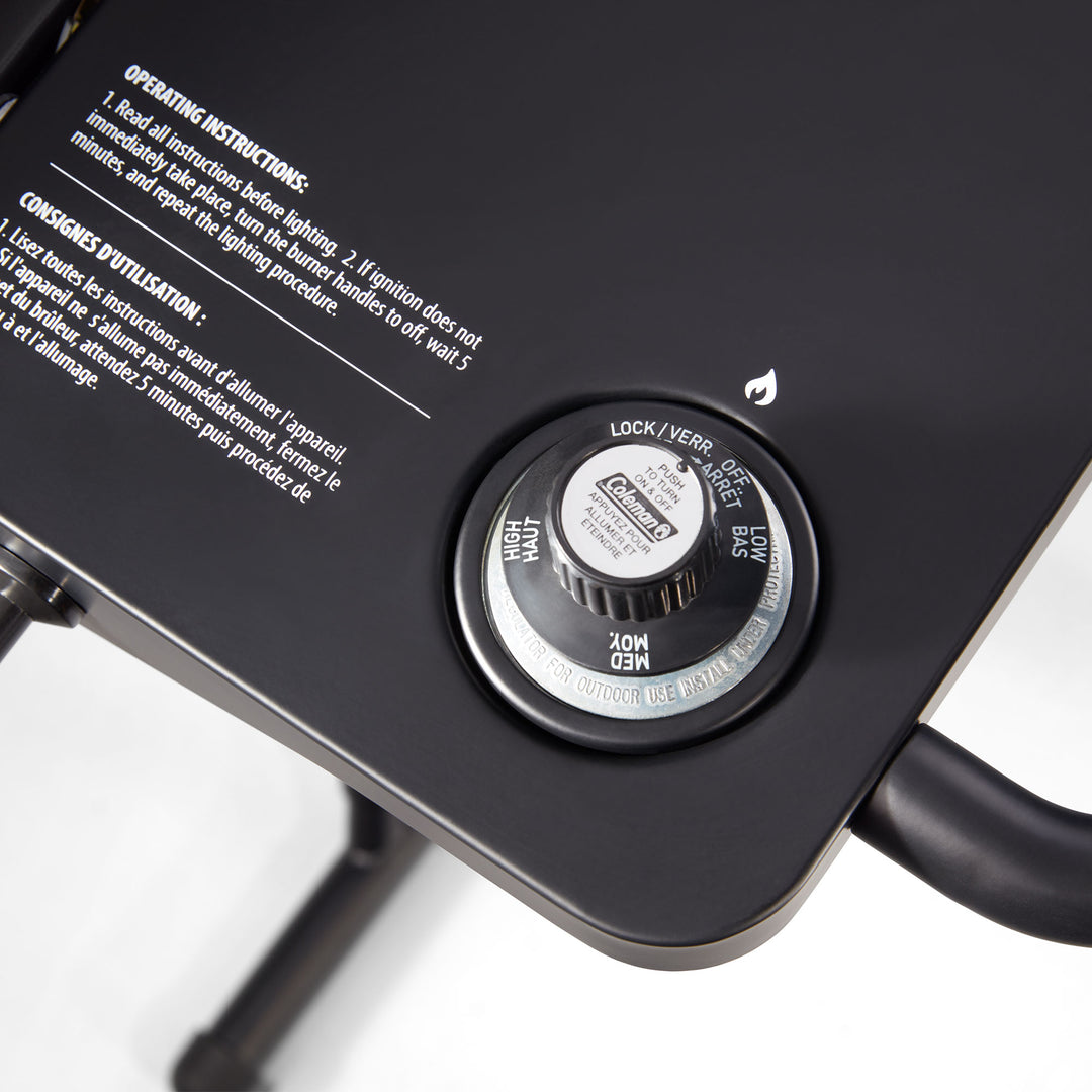 Coleman 19 Inch Road Tripping, Camping, and Tailgating Portable Propane Griddle - VMInnovations