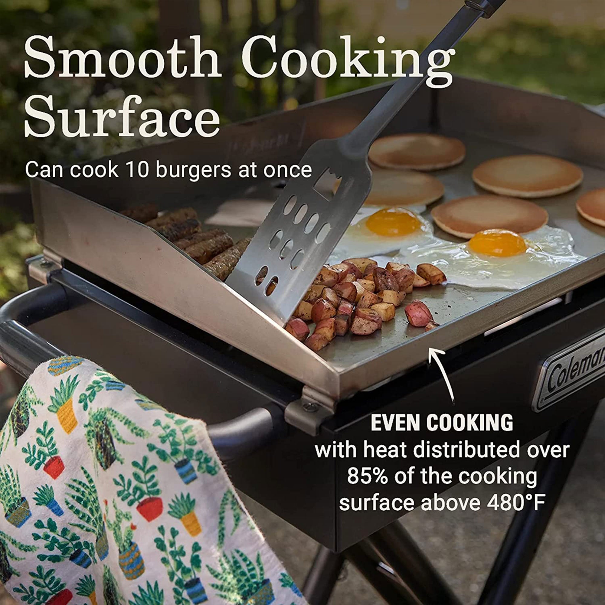 Coleman 19" Road Tripping, Camping Portable Propane Griddle (Open Box)