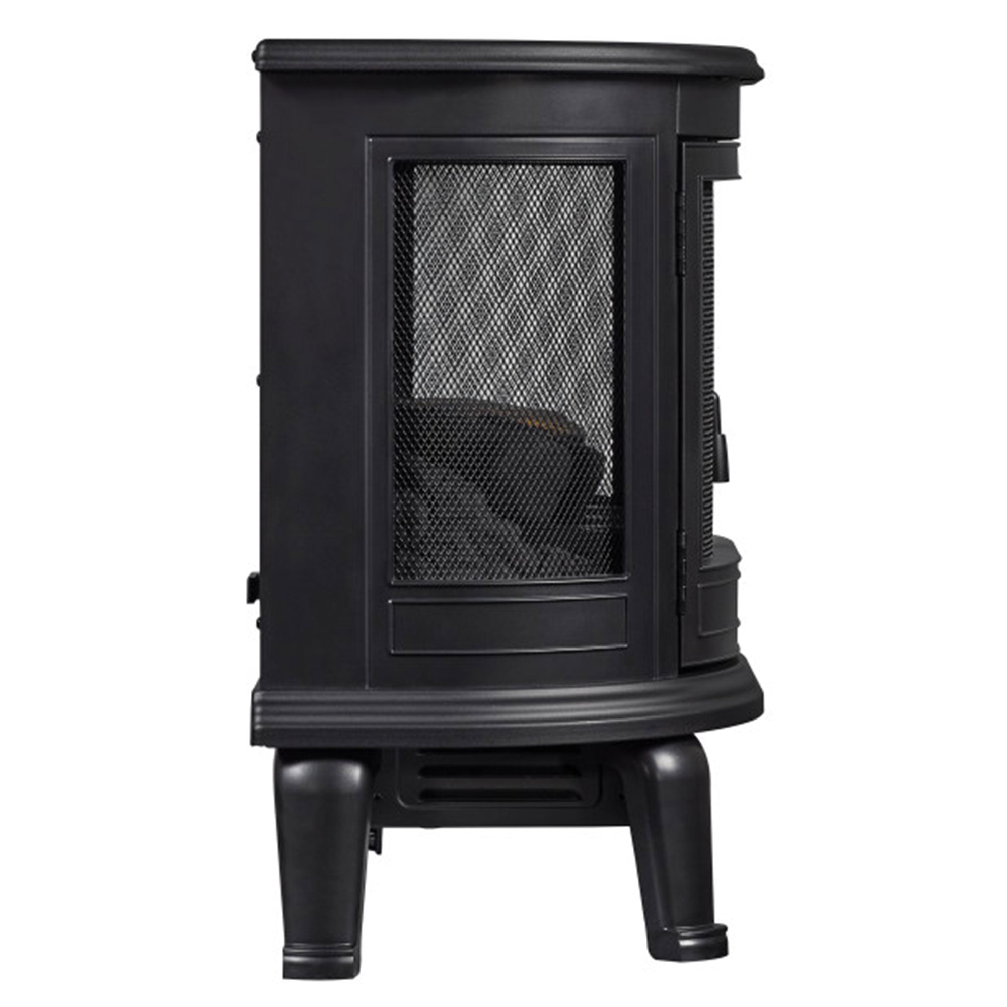 Duraflame 3D Black Curved Front Electric Fireplace with Remote Control (Used) - VMInnovations
