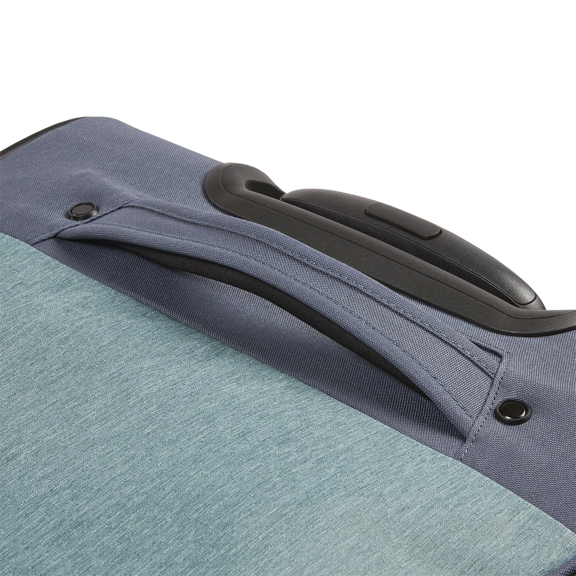 34 Inch Roomy Wheeled Duffel with Grab Handles, Slate Blue (Used)