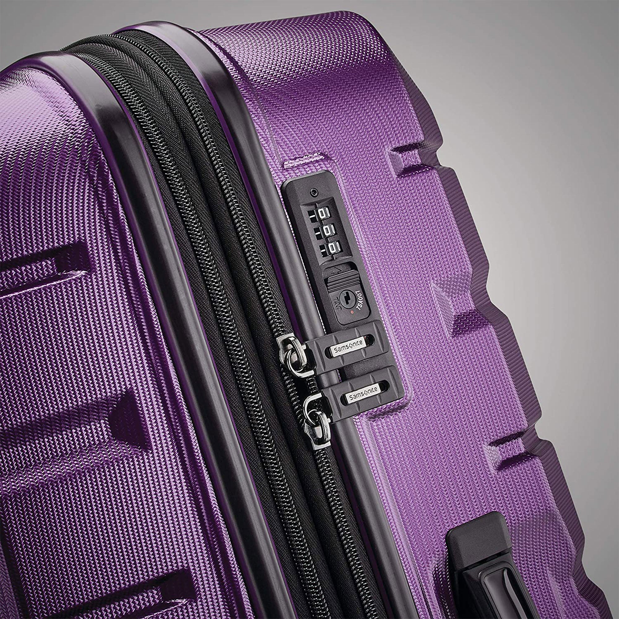 Samsonite Tech 2.0 Hardside Luggage Set with Wheels, 2 Piece, Purple (Open Box) - VMInnovations