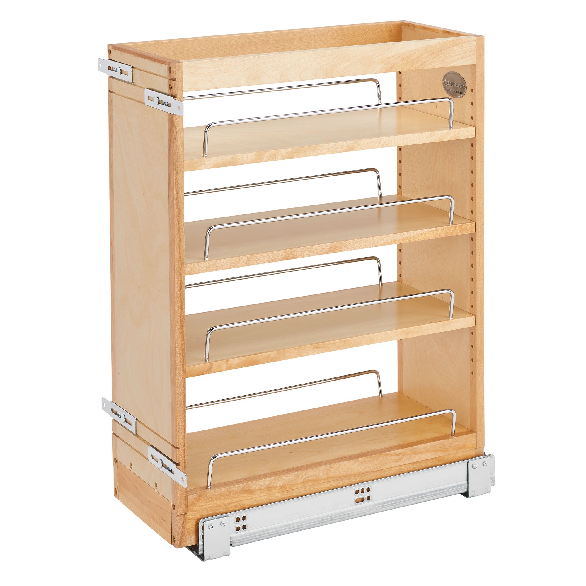 Rev-A-Shelf Cabinet Vanity Drawer Organizer 4-Shelf Natural Maple, 448-BC19SC-8C - VMInnovations