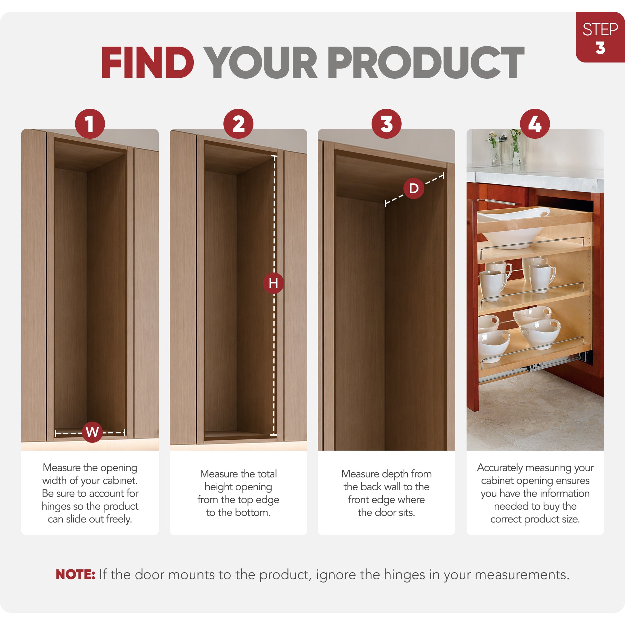 Rev-A-Shelf 14.75" Pullout Kitchen Cabinet Organizer Soft-close, 448-BCSC-14C