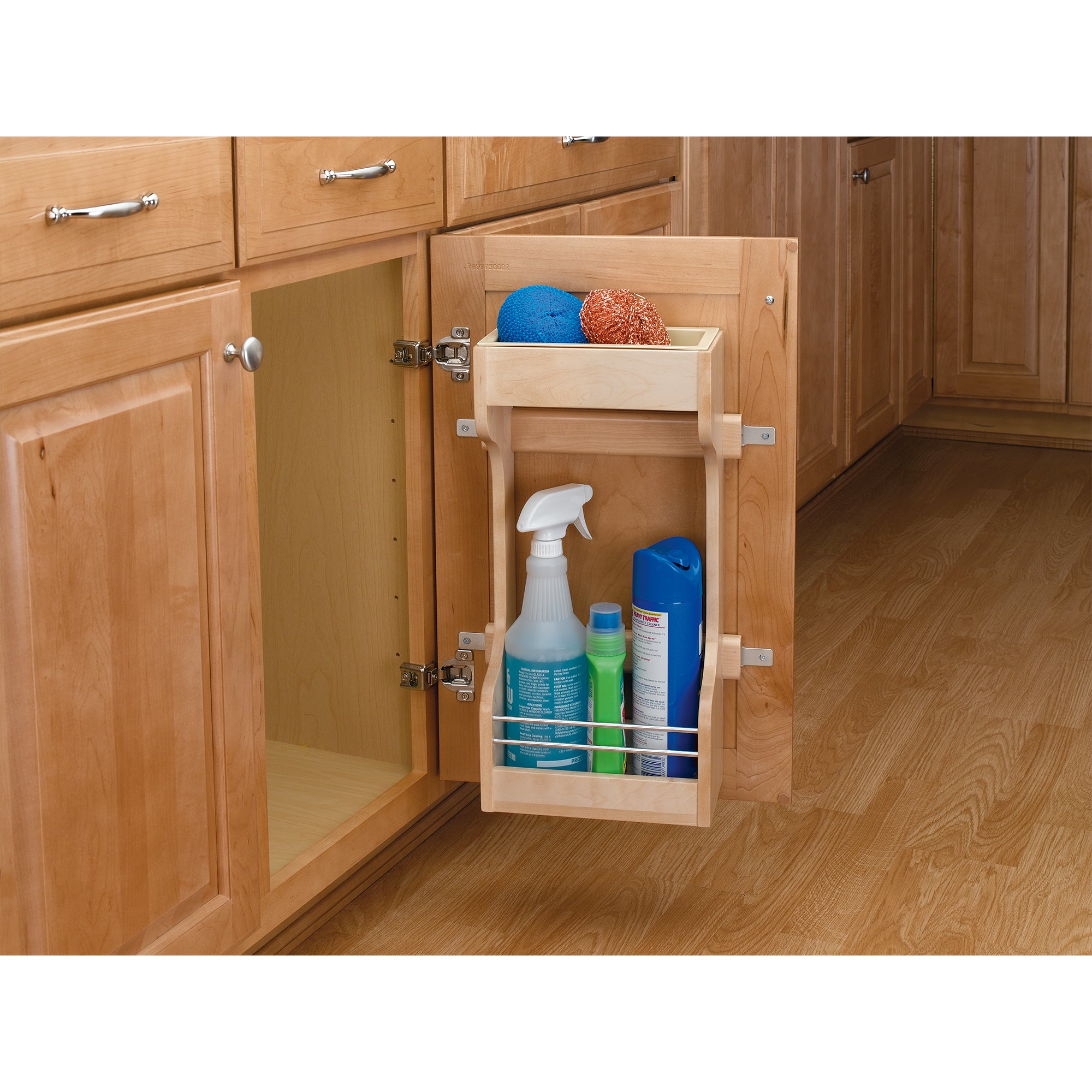 Rev-A-Shelf Door Mount Sink Base Cabinet Storage Organizer, Wood, 4SBSU-21 - VMInnovations