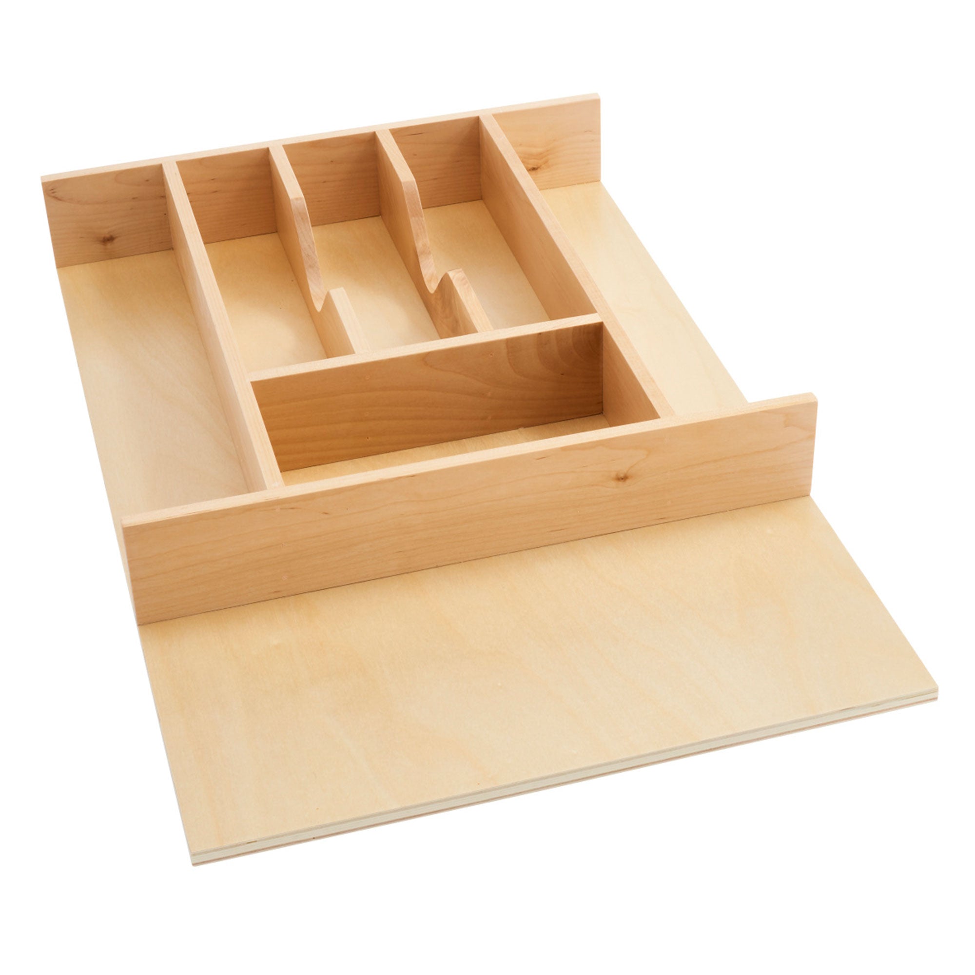 Rev-A-Shelf 7 Cutlery Compartment Tray Cabinet Insert Trim to Fit, Maple, 4WCT-1 - VMInnovations