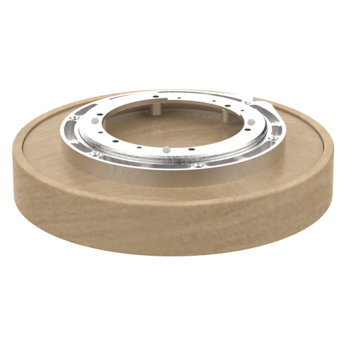 Rev-A-Shelf 10" Lazy Susan Wooden Circle 1-Shelf w/ Swivel Bearings, 4WLS001-10B52