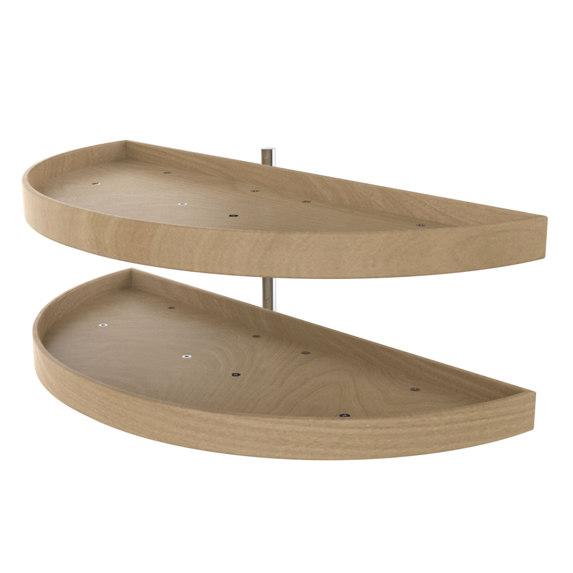 Rev-a-Shelf 37.75" Lazy Susan Half-Moon Shaped 2-Shelf Turner, 4WLS882-38-570 - VMInnovations