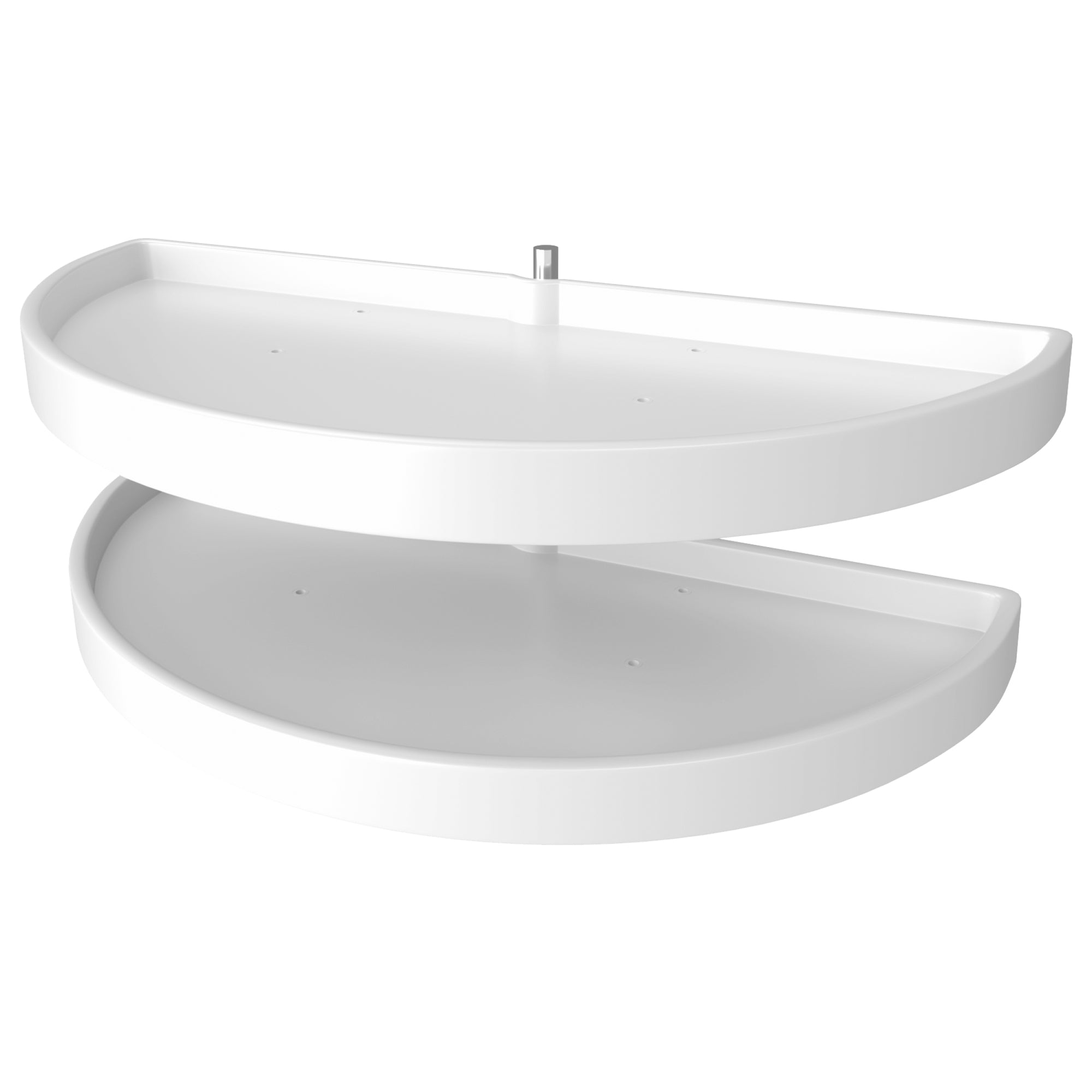 Rev-A-Shelf 39" Lazy Susan Half-Moon Polymer Two-Tier Blind Cabinet 6882-39-11-570 - VMInnovations