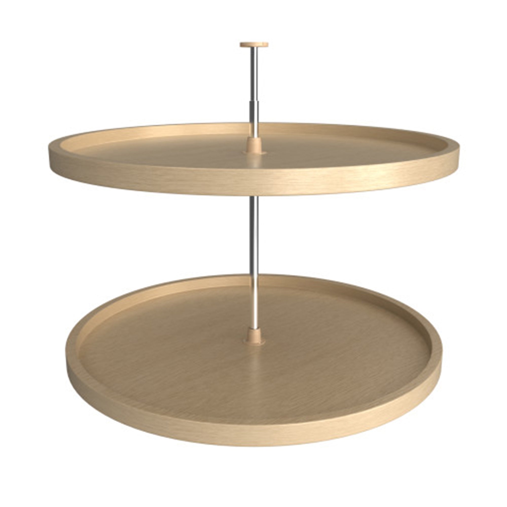 Rev-A-Shelf 32" Lazy Susan Full Circle 2-Tier Banded Wood Maple, LD-4BW-062-32-1 - VMInnovations