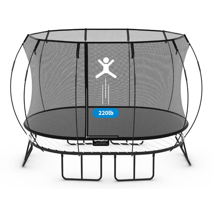 Springfree Trampoline Kids Oval 8 x 13Ft Trampoline & FlexrStep V2 Safety Ladder - VMInnovations