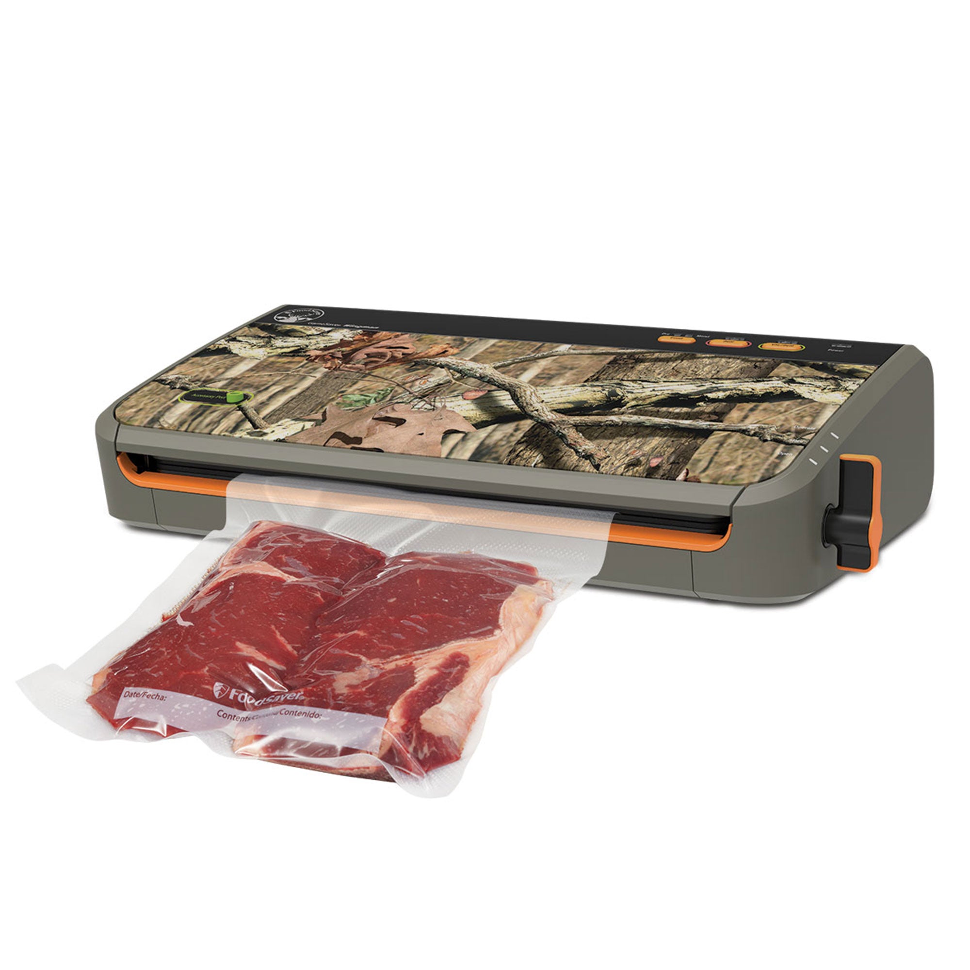 FoodSaver GameSaver 2100 Series Wingman Plus Food and Meat Vacuum Sealer, Camo