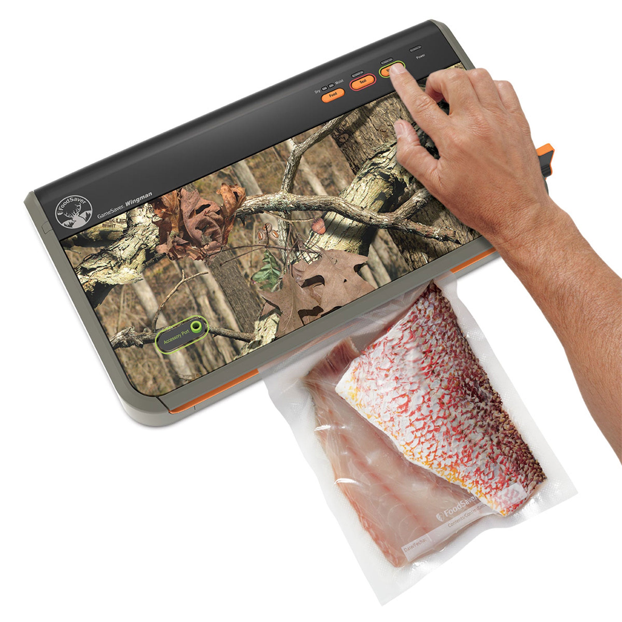 FoodSaver GameSaver 2100 Series Wingman Plus Food and Meat Vacuum Sealer, Camo