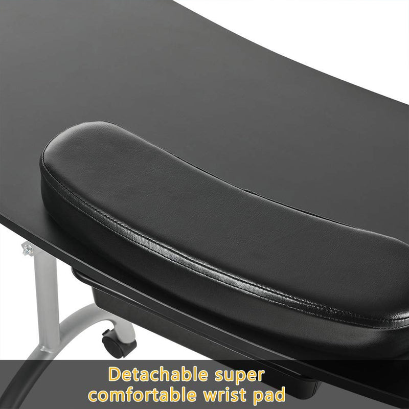 LEIBOU Professional 36 Inch Portable Foldable Technician Manicure Table (Used)