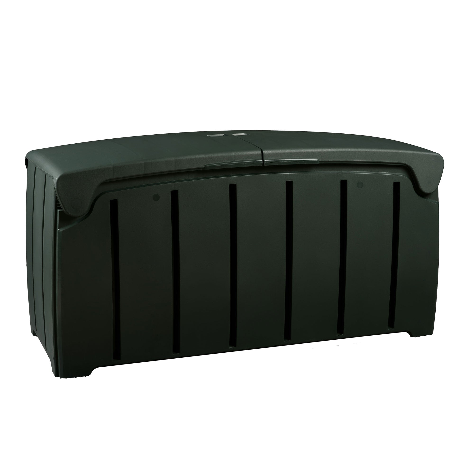 Strata Products Outdoor 85 Gal/321L Storage Box w/ Double Door Lid, Black (Used) - VMInnovations