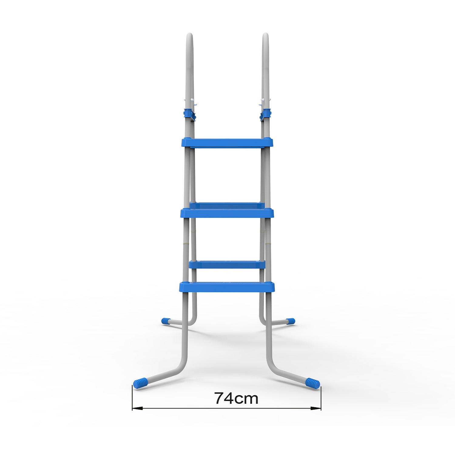 JLeisure 29R145 43" 3 Step Outdoor Backyard Above Ground Pool Ladder (Open Box) - VMInnovations