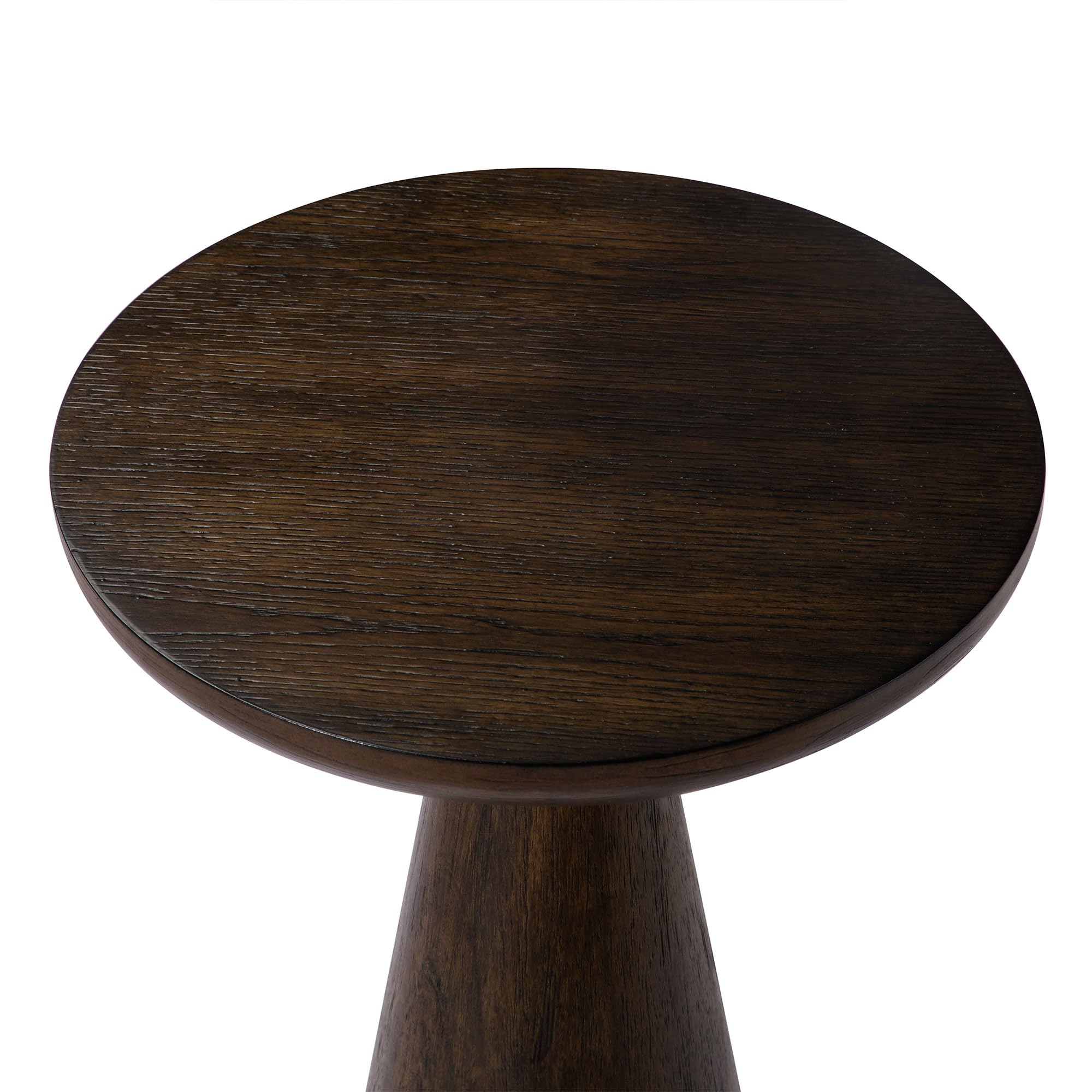 OWEN RUSTIC WOODEN DRINK TABLE IN AGED BROWN