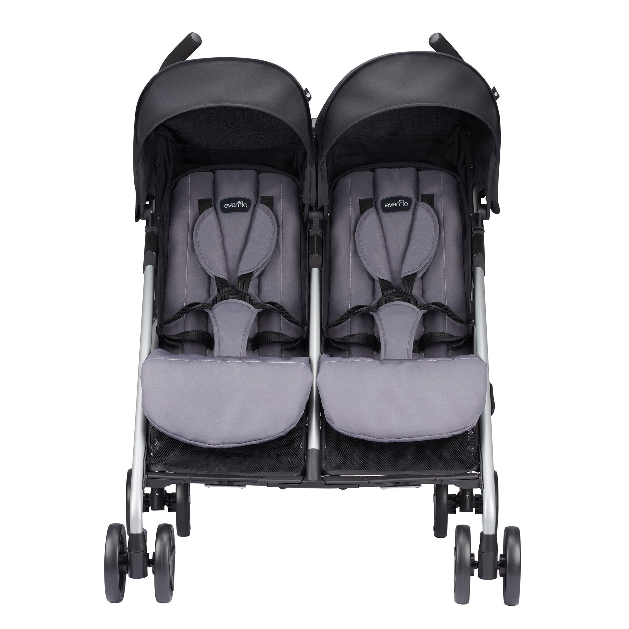 Evenflo Minno Double Seat Compact Fold Twin Baby Travel Stroller (Open Box)